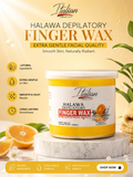 Italian Halawa Depilatory Finger Wax | Gentle Hair Removal Wax for Smooth & Silky Skin