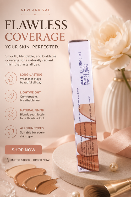 MISS ROSE Liquid Concealer | Full Coverage, Lightweight & Long-Lasting Concealer